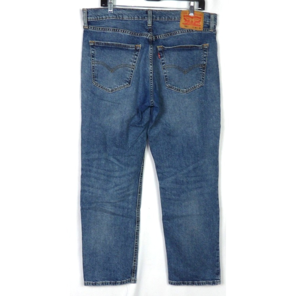 Levi's 541 Medium Wash Blue Stretch Athletic Tapered Denim Jeans Men's 35‎ X 28